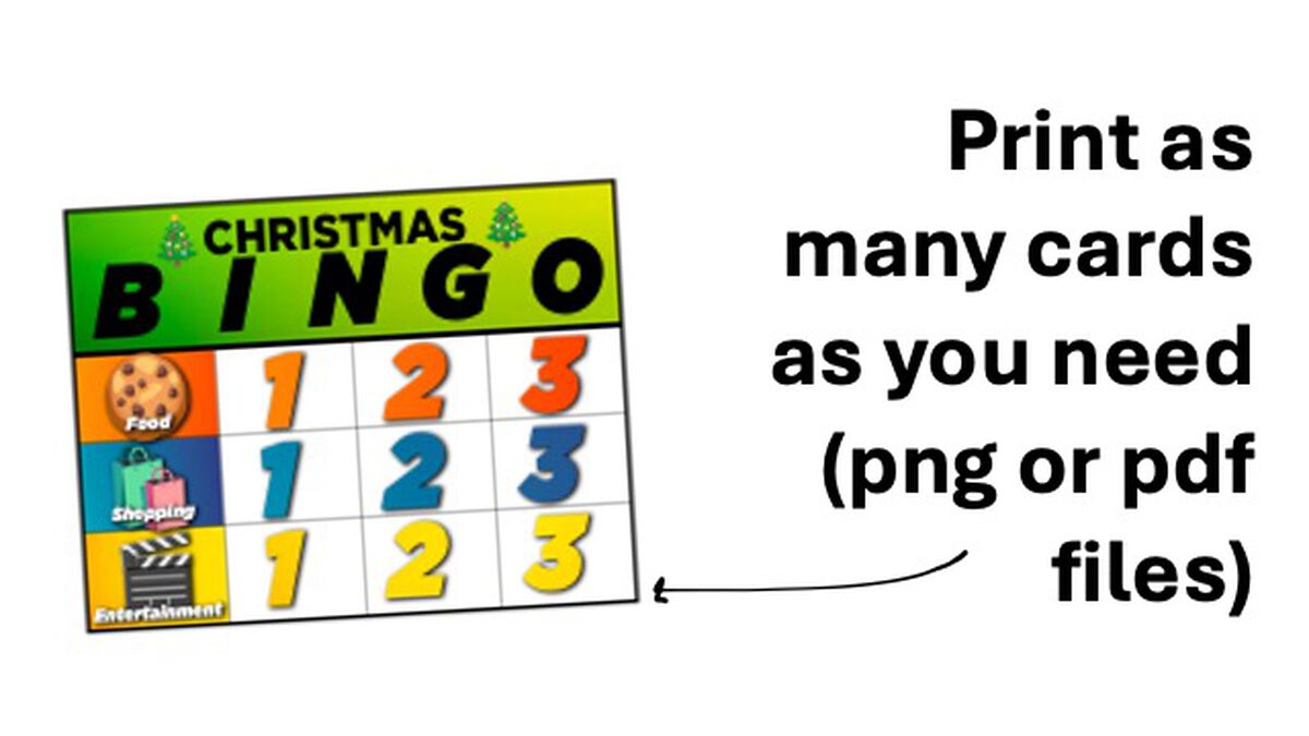 Christmas Bingo image number null